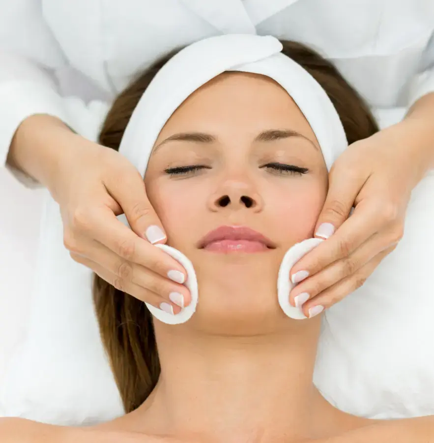 image of lady having Dermaplanning treatment.