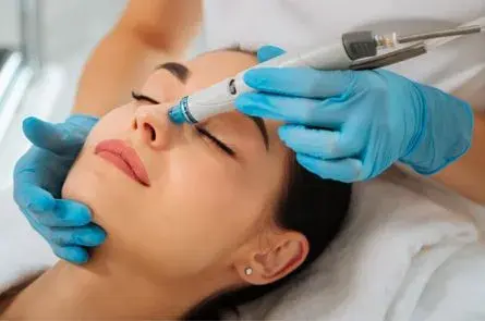 Image of a lady having a PermaHYDRA Facial treatment